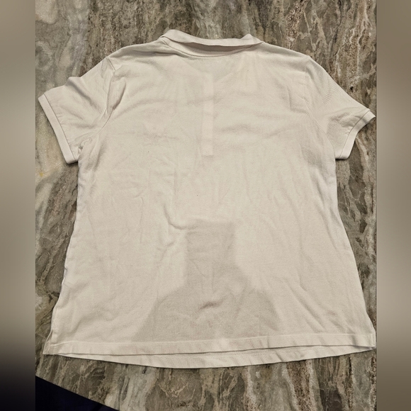 Croft & Barrow Classic White Polo Embroidered Orange Palmento Moon Top Shirt XL - Picture 8 of 10